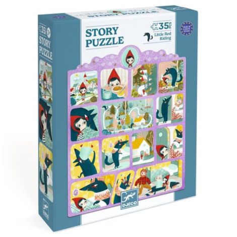 Puzzle Djeco Scufita Rosie - Creează Povesti