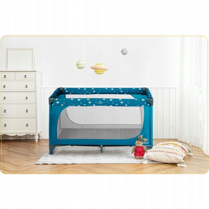 Patut Pliabil Ricokids cu Roti - Confort Siguranta - imagine 8