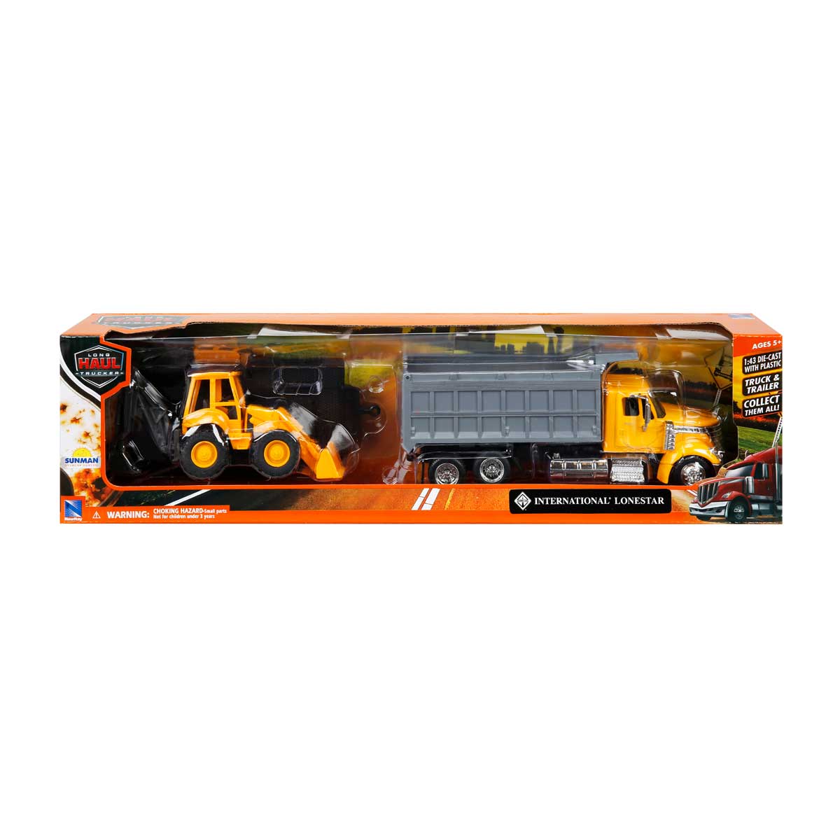 Set Camion cu Platforma New Ray 1:43