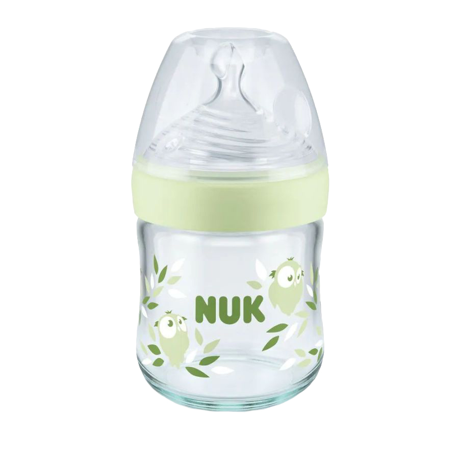 Biberon Nuk Nature Sense, 120 ml, Tetina S, Verde - imagine 2
