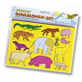 Set Sabloane Lumea Animalelor Folia Paper - imagine 2