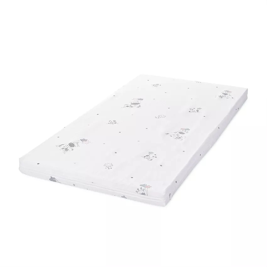 Saltea Patut Lorelli Green Giraffe, Spuma Elastica