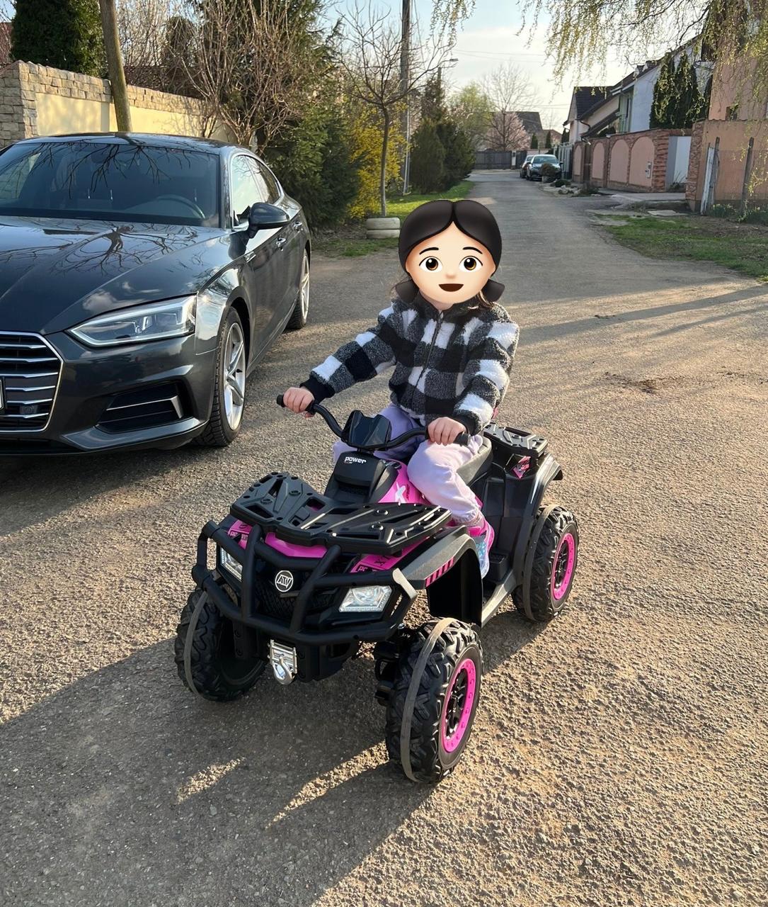 ATV Electric 24V 2 Locuri Roz Autokids - imagine 5