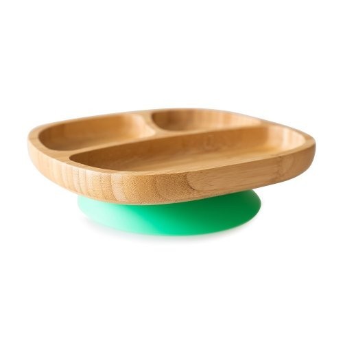 Farfurie Bambus Eco Rascals Verde Antialunecare