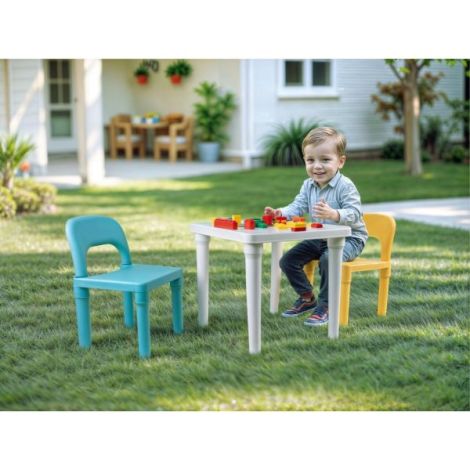 Set masa scaun Dolu Pastel - Creativ si Sigur - imagine 2