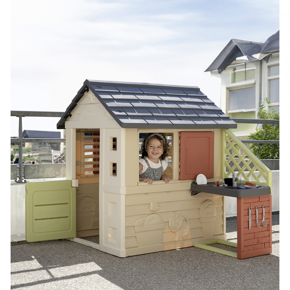 Casuta Smoby Life Nature cu bucatarie | Exterior - imagine 3