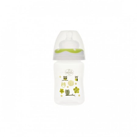 Biberon Minut Baby 150ml Gât Larg Silicon - imagine 4