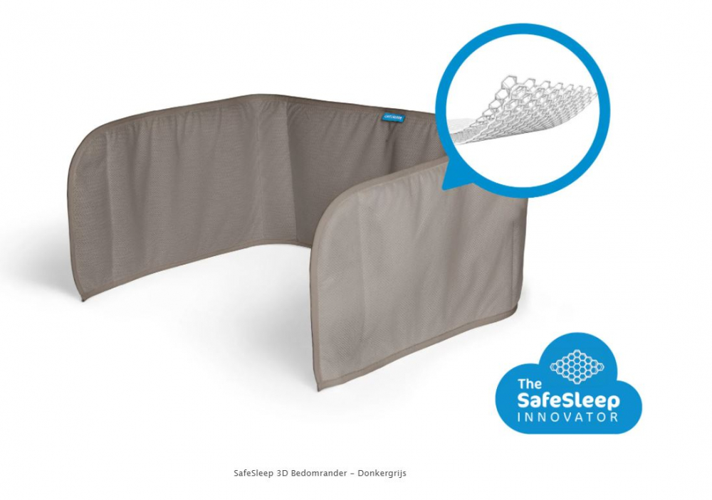 Protecție laterală Aerosleep gri, igienică și respirabilă