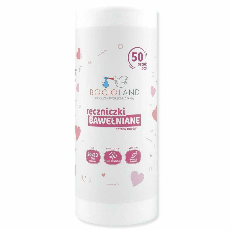 Prosoape Bocioland Bumbac Hipoalergenice - Set 50buc