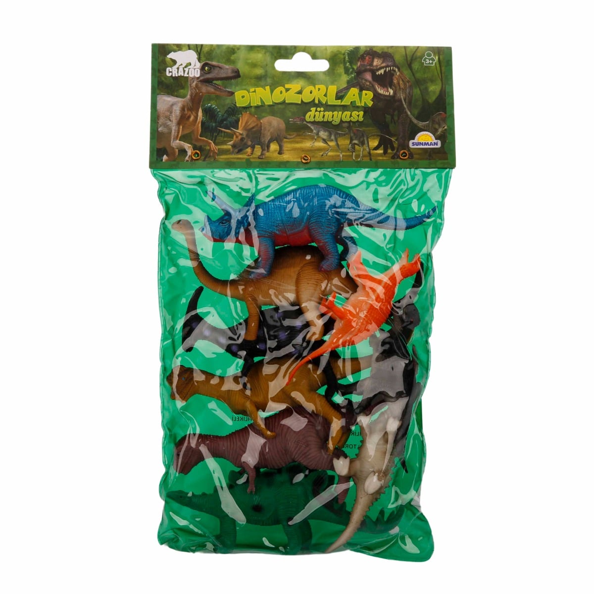 Set 9 Figurine Dinozauri Crazoo