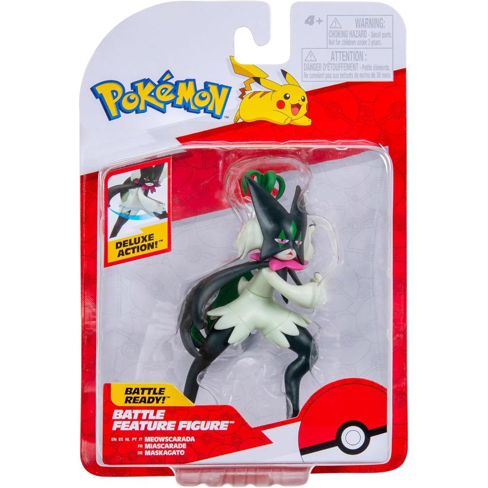 Pokemon Meowscarada Figurina Articulata Battle Feature