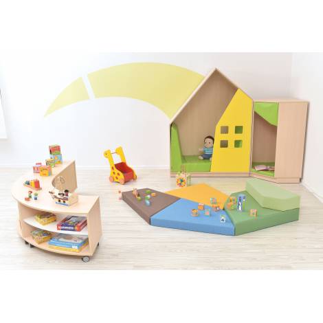 Dulap Casuta Quadro Artar-Galben | Moje Bambino - imagine 5