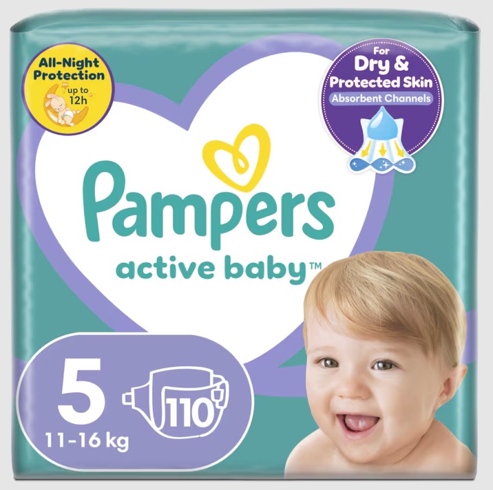 Pampers Active Baby 5, 110 buc | Absorbție Maximă - imagine 10