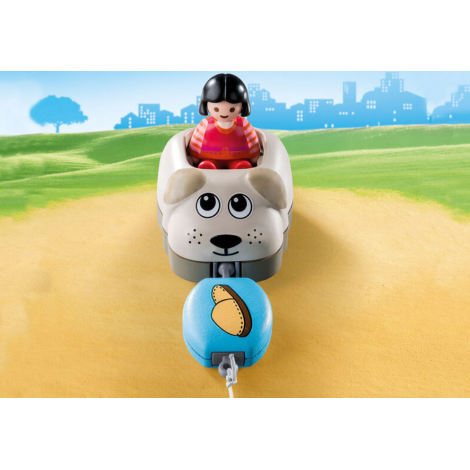 Playmobil 1.2.3 Mama și Fetita cu Masinuta Câinel - imagine 4