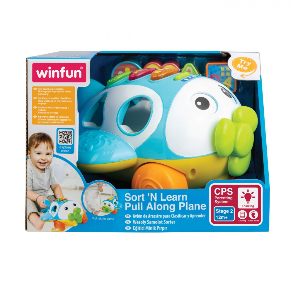 Winfun Avion de Tras cu Activitati