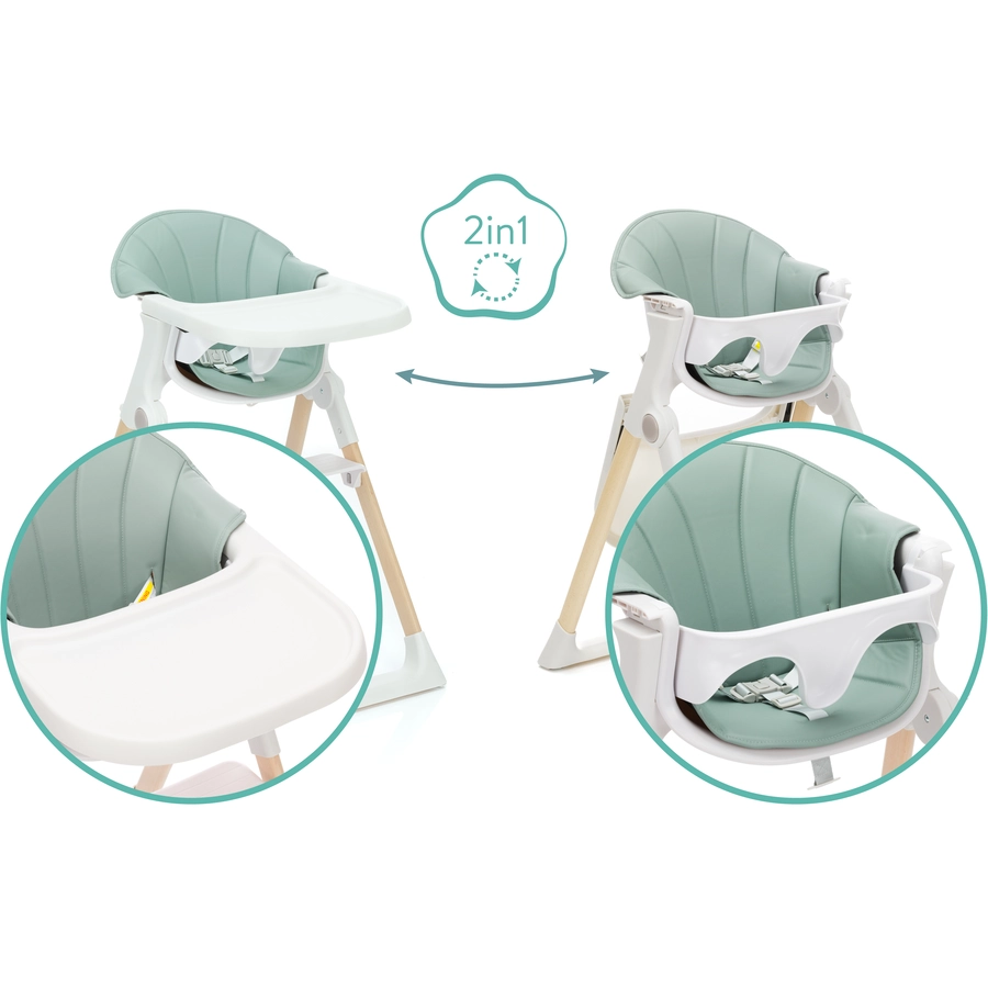 Scaun de masa Fillikid Noah 2 in 1 Menta - imagine 8