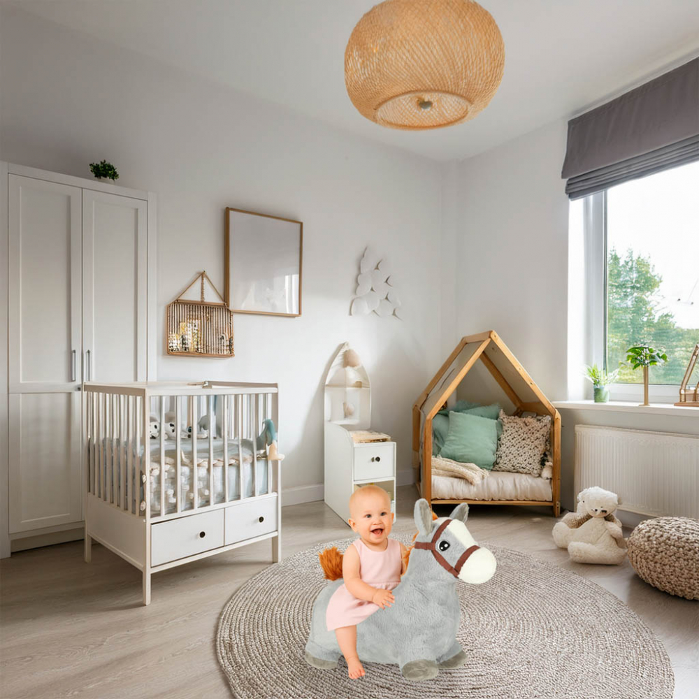 Calut Gonflabil Ikonka Grey - Jucarie Sarit Copii - imagine 3