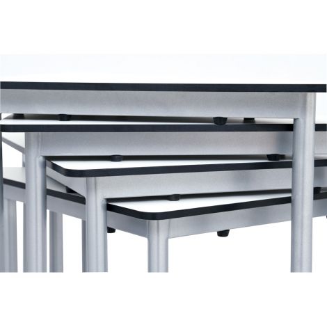 Masa triangulară Moje Bambino Easymove albă - imagine 5