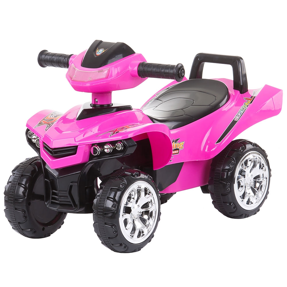 ATV Chipolino Pink fara pedale, cu spatiu depozitare