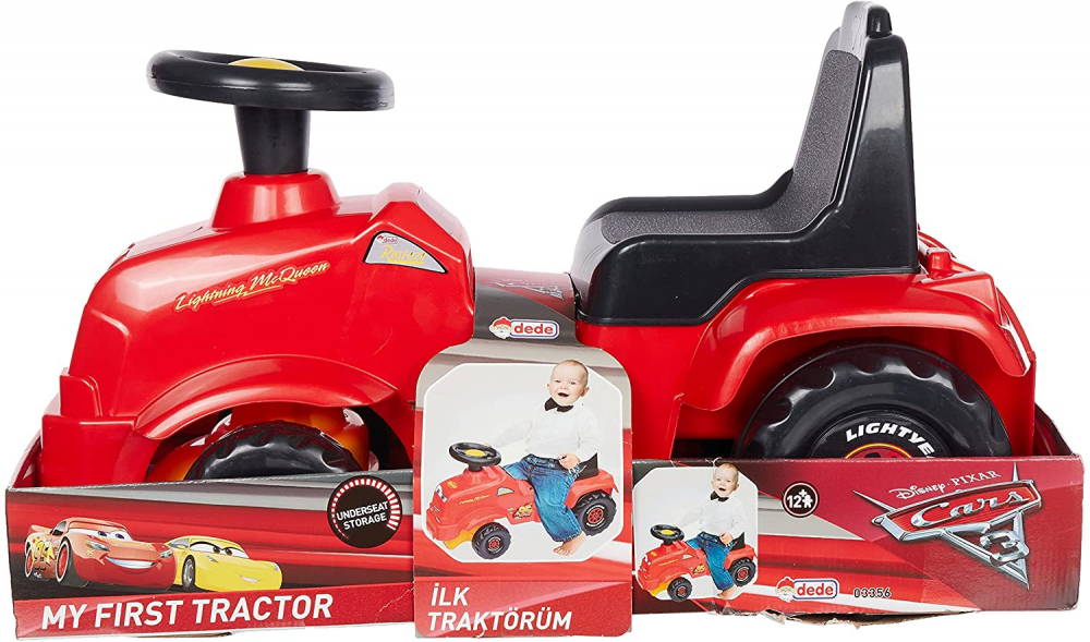 Tractor Dede Rosu pentru copii 12m+ | Jucărie educationala - imagine 8