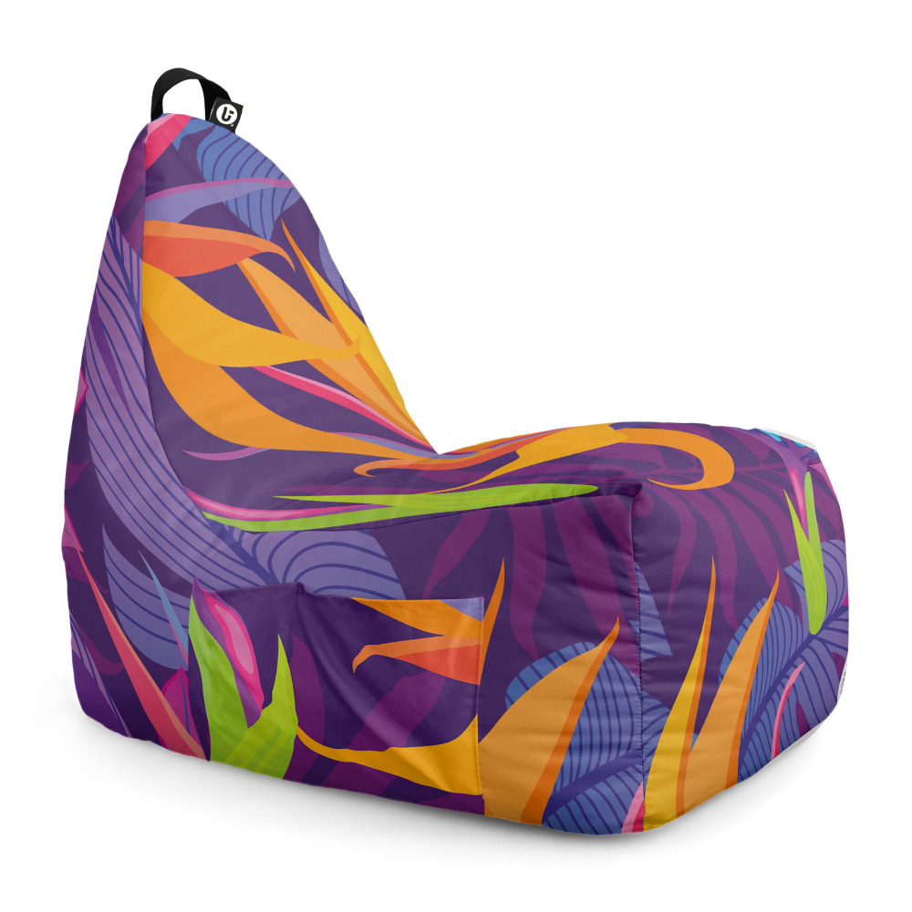 Fotoliu Puf Chill XL Jungle Night Updeco - imagine 6