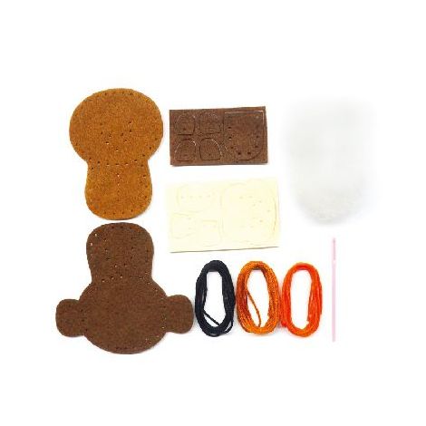 Set Cusut DIY Avenir Maimuta - Motricitate Fină - imagine 3