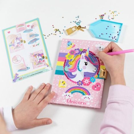 Totum Jurnal Unicorn cu Diamante - Creativ Securizat - imagine 3