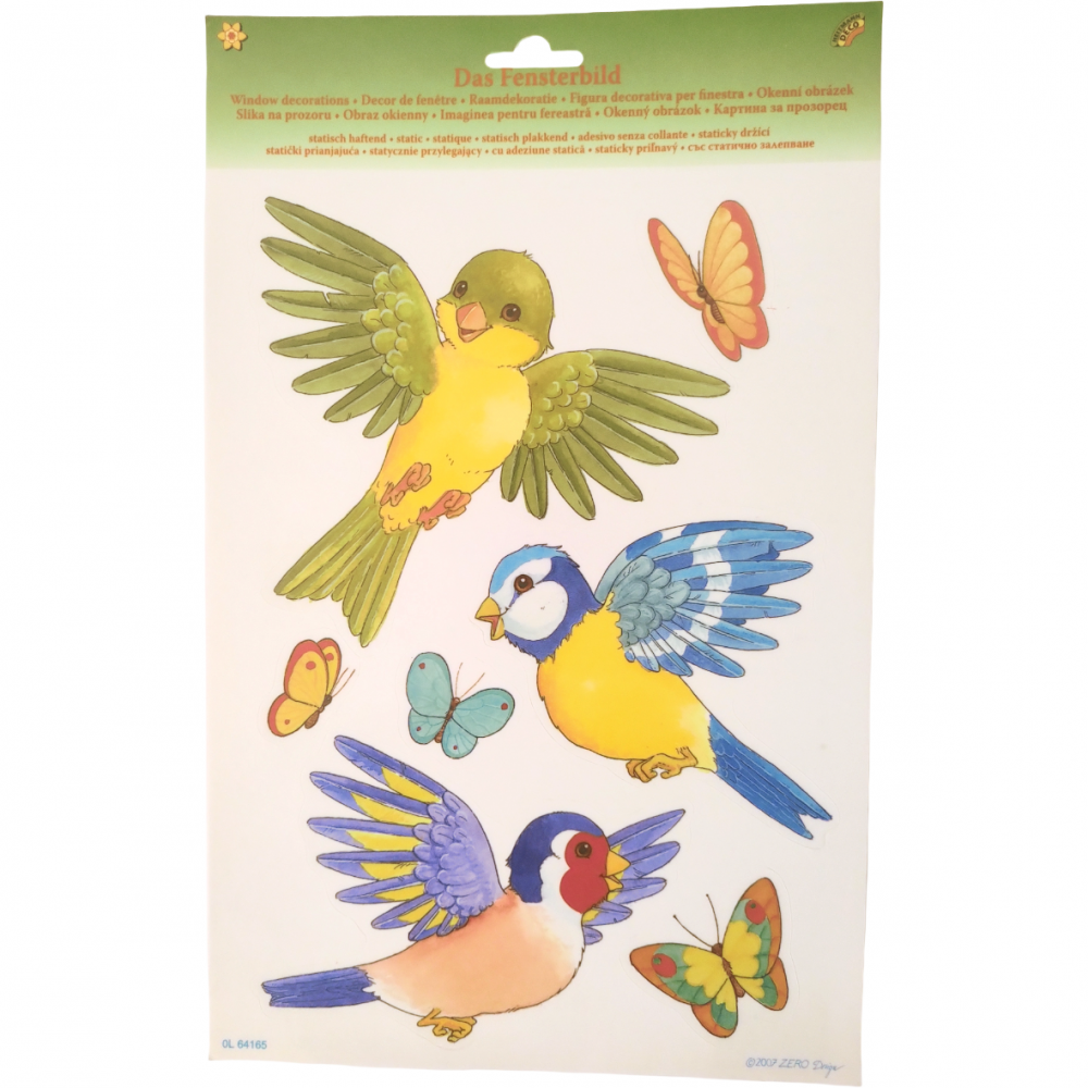 Sticker Static Pasari OEM - Decor Fereastra Copil