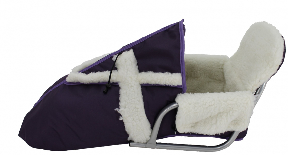 Sanie Arya Kids cu sac imblanit mov - imagine 4