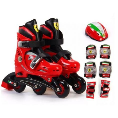 Role Ferrari Copii cu Set Protecție Mesuca