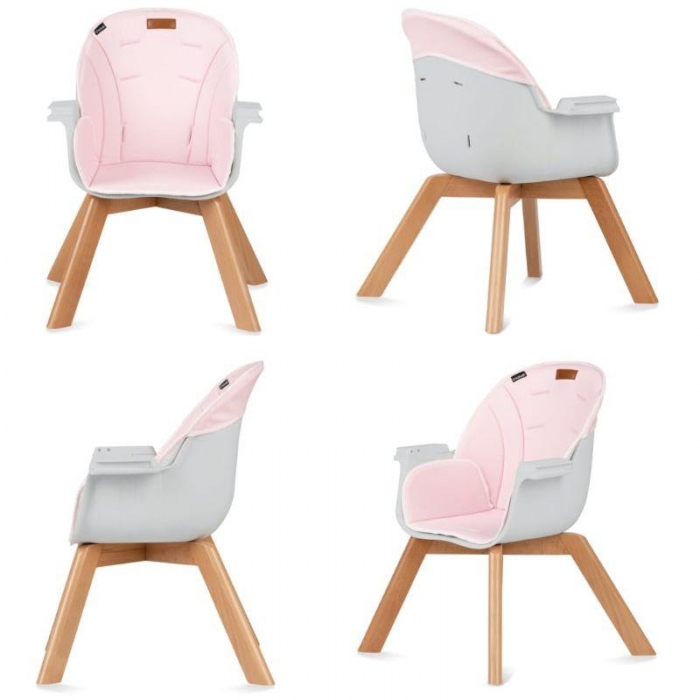 Scaun de masa Kidwell Nobis Roz, Stil Scandinav - imagine 4