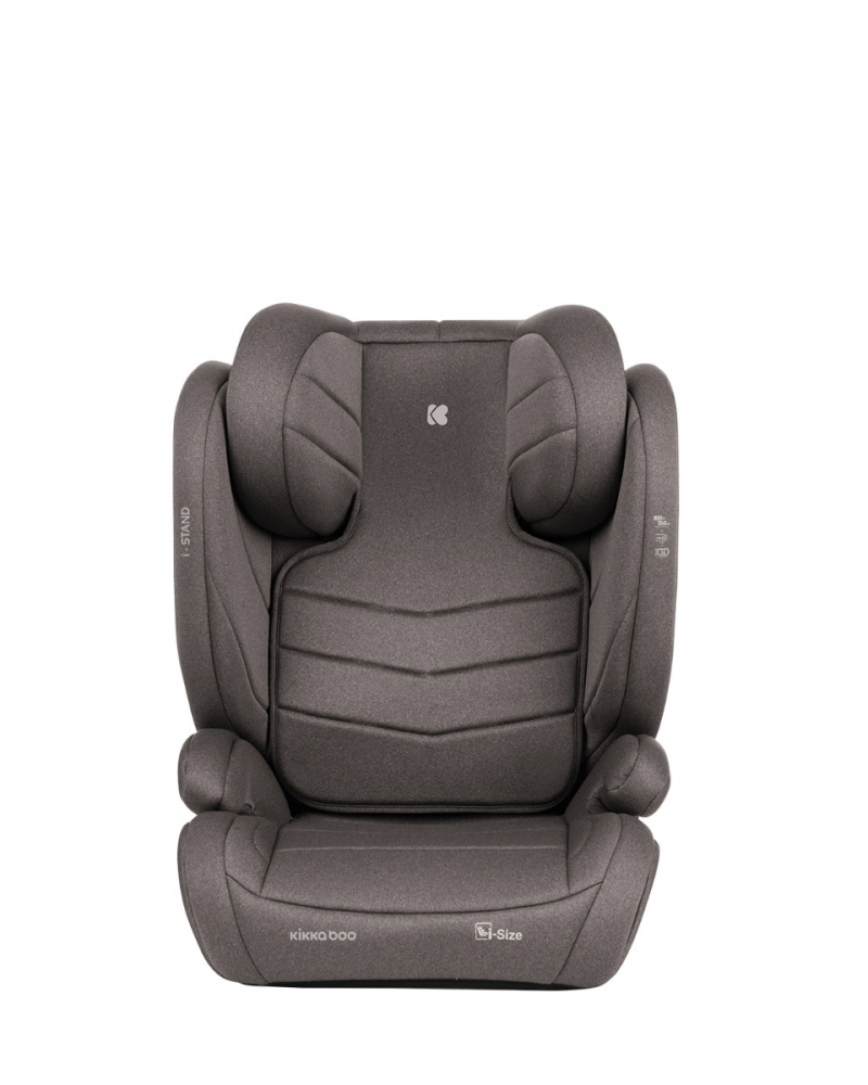 Scaun auto Kikkaboo i-Stand Brown, Isofix, 100-150 cm