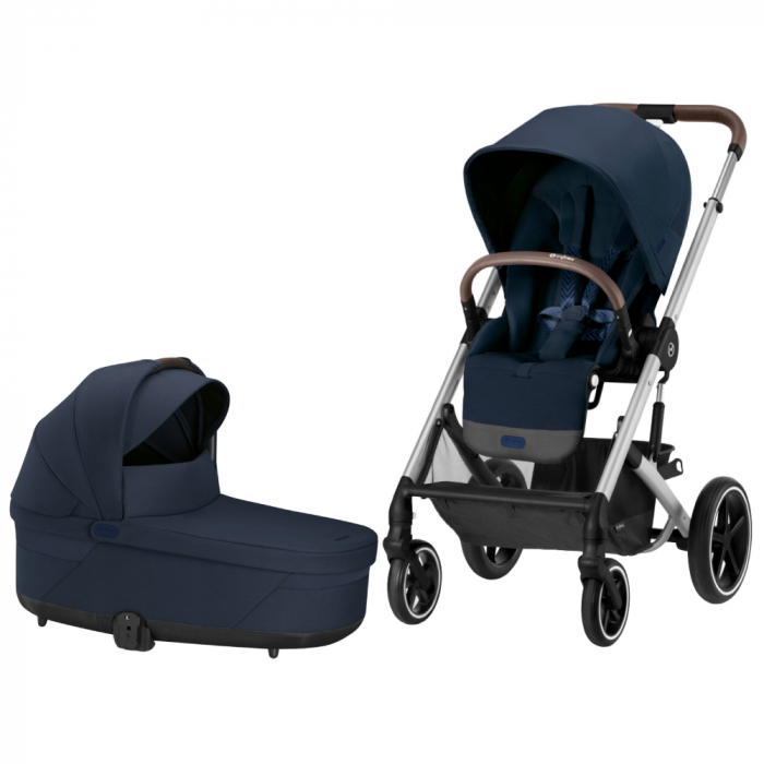 Carucior Cybex Balios S Lux 2in1, Silver Ocean Blue