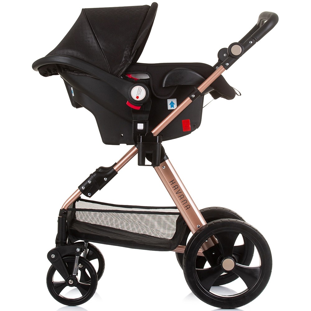 Chipolino Havana 3 in 1 Obsidian Gold, Carucior Premium i-Size - imagine 8