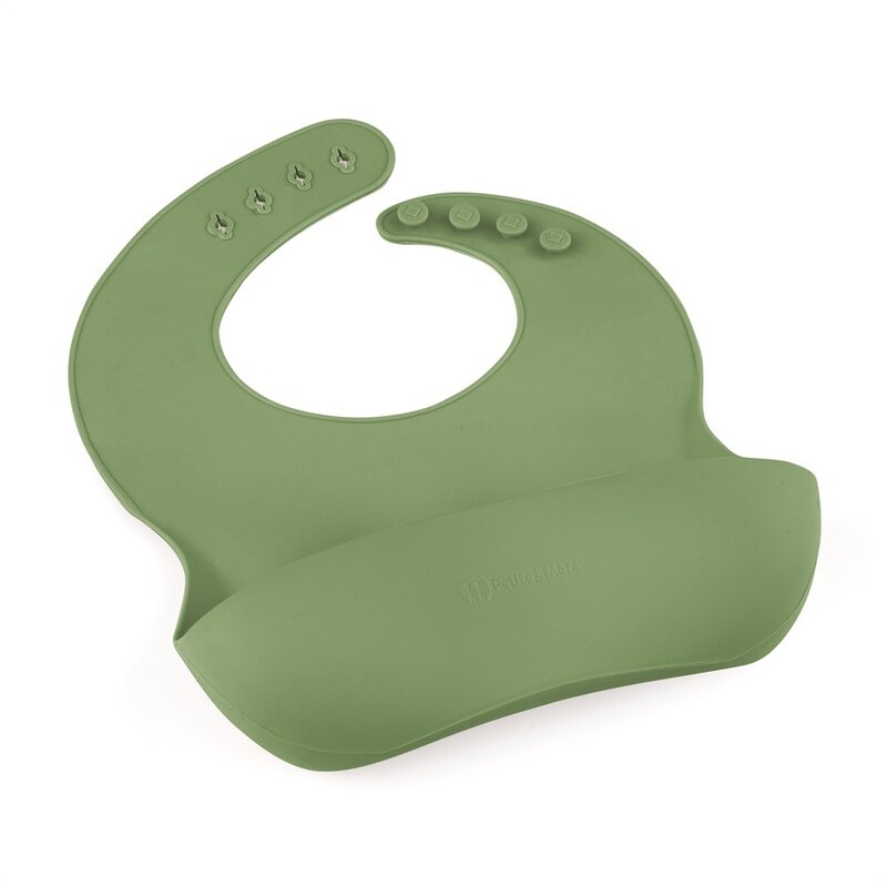 Baveta Silicon TakeMatch Verde - PetiteMars