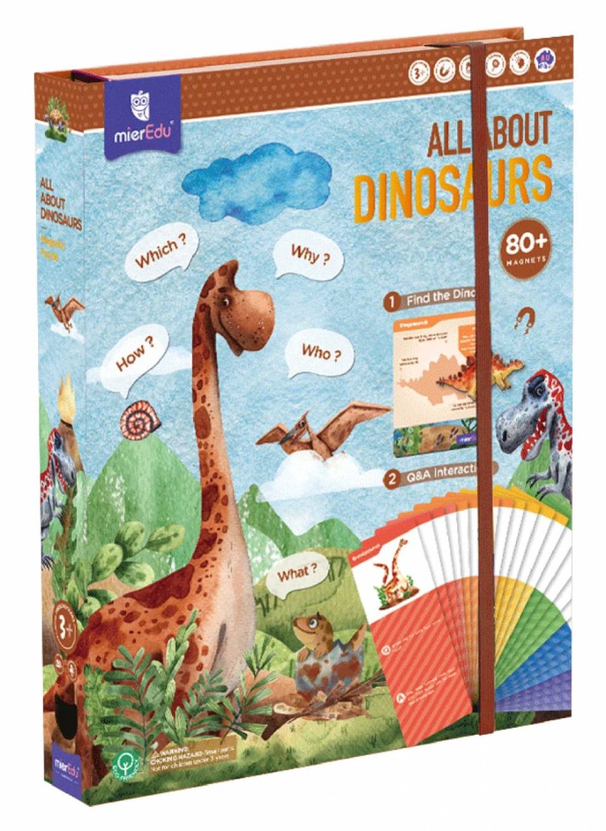 Joc educativ magnetic mierEdu Dinozauri