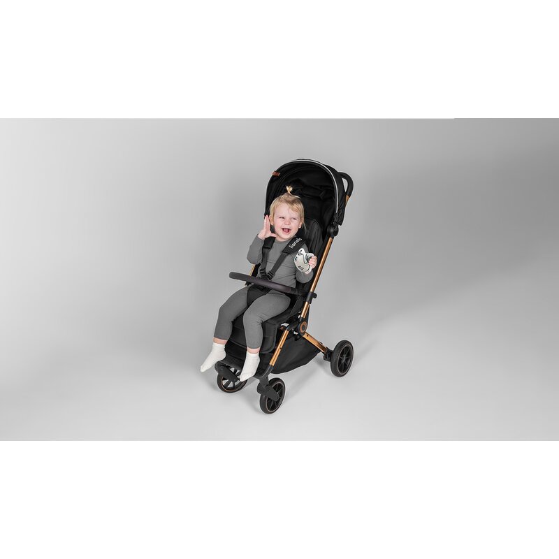 Carucior Sport Lionelo Cloe, Pliabil Compact, Black Onyx - imagine 8