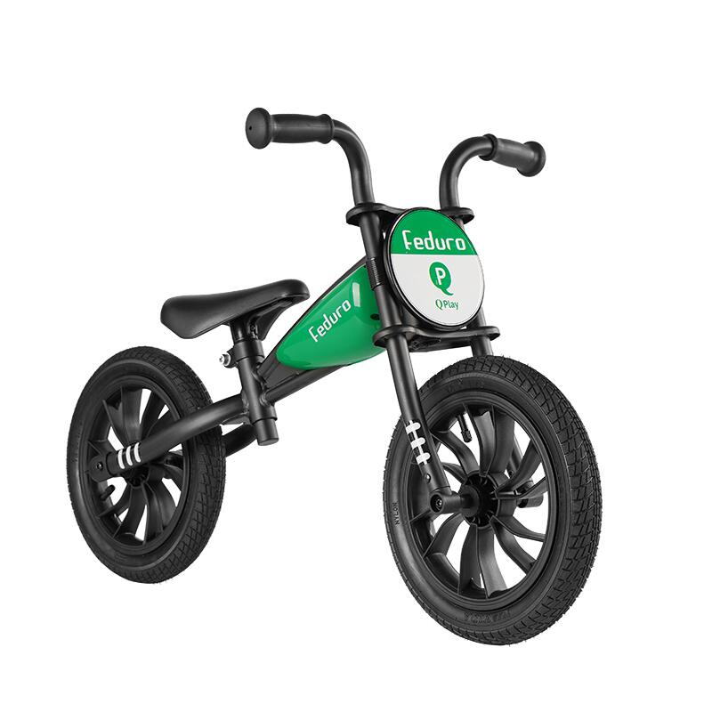 Bicicleta QPlay Feduro Verde, Fără Pedale, 3-6 Ani - imagine 2