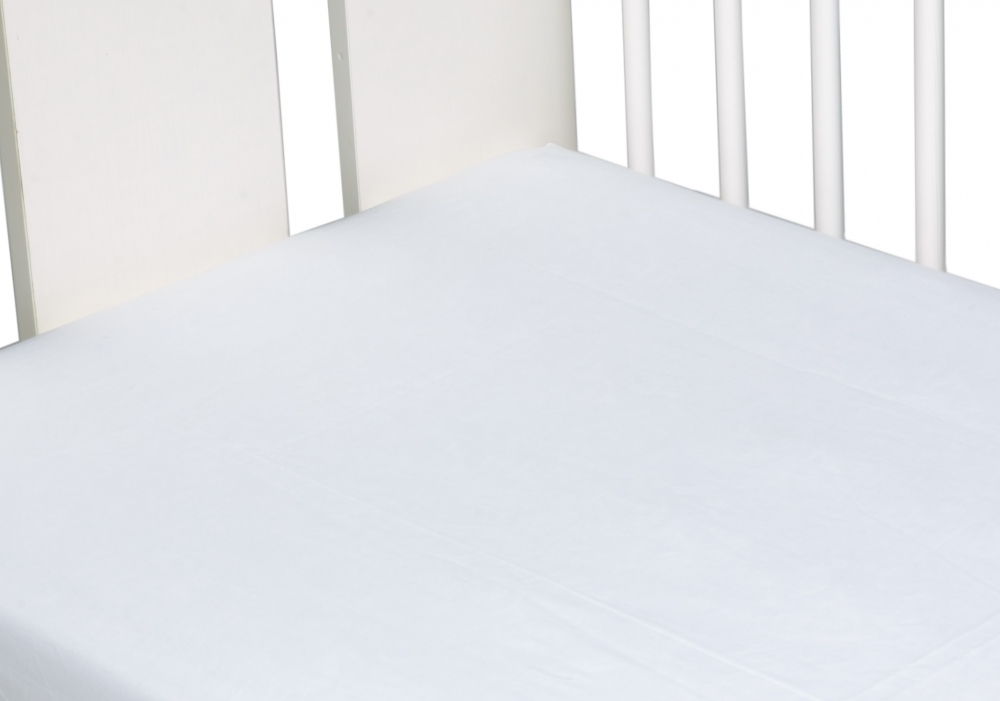 Cearceaf Bumbac Elastic Nichiduta 120x60 cm Alb