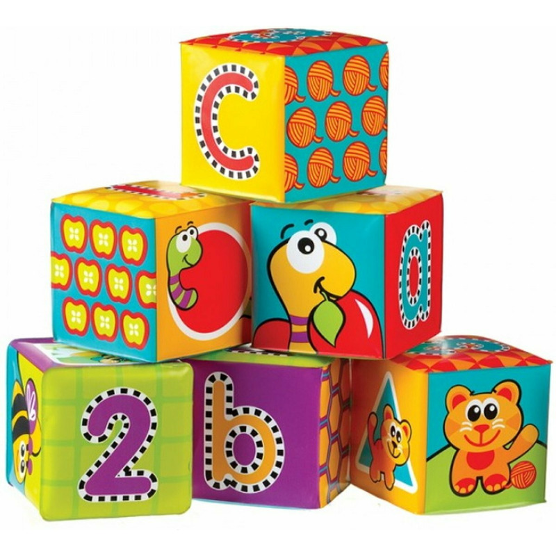 Set 6 cuburi Playgro Splash and Learn pentru baie - imagine 6