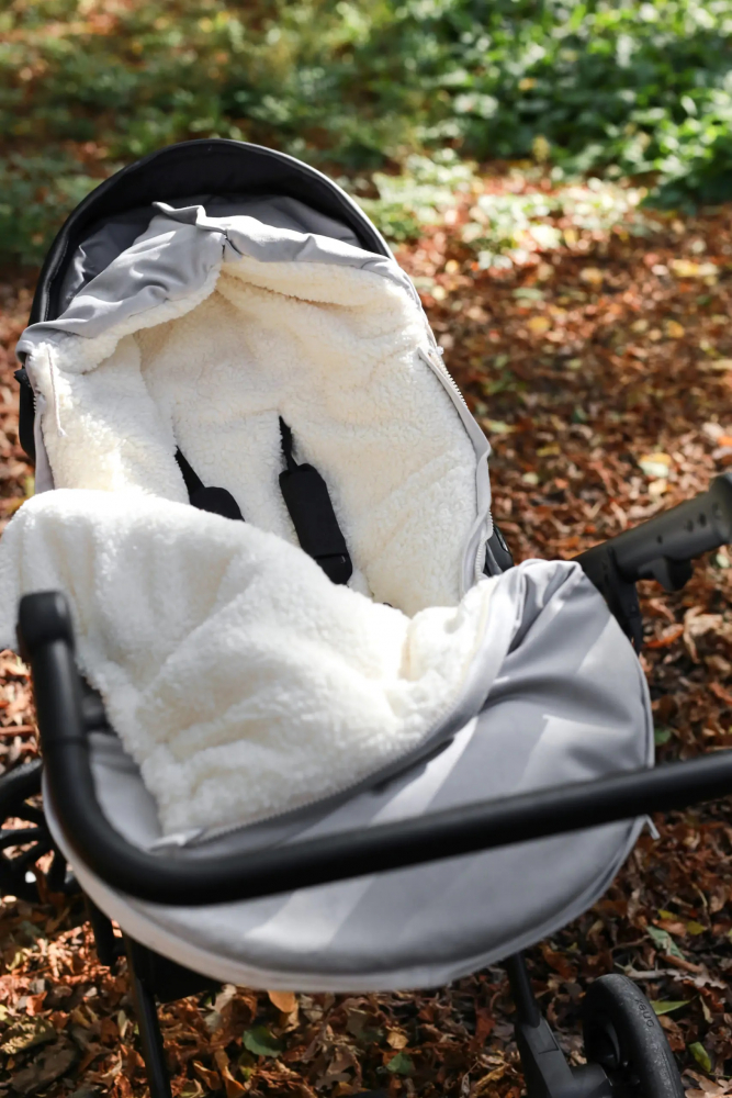 Sac iarna carucior Babyly Velvet, Impermeabil - imagine 5