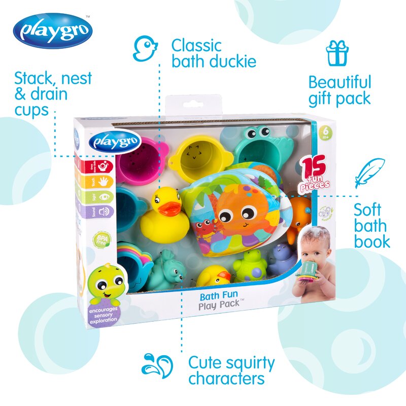 Set 15 Jucării de Baie Playgro Bath Fun - imagine 3