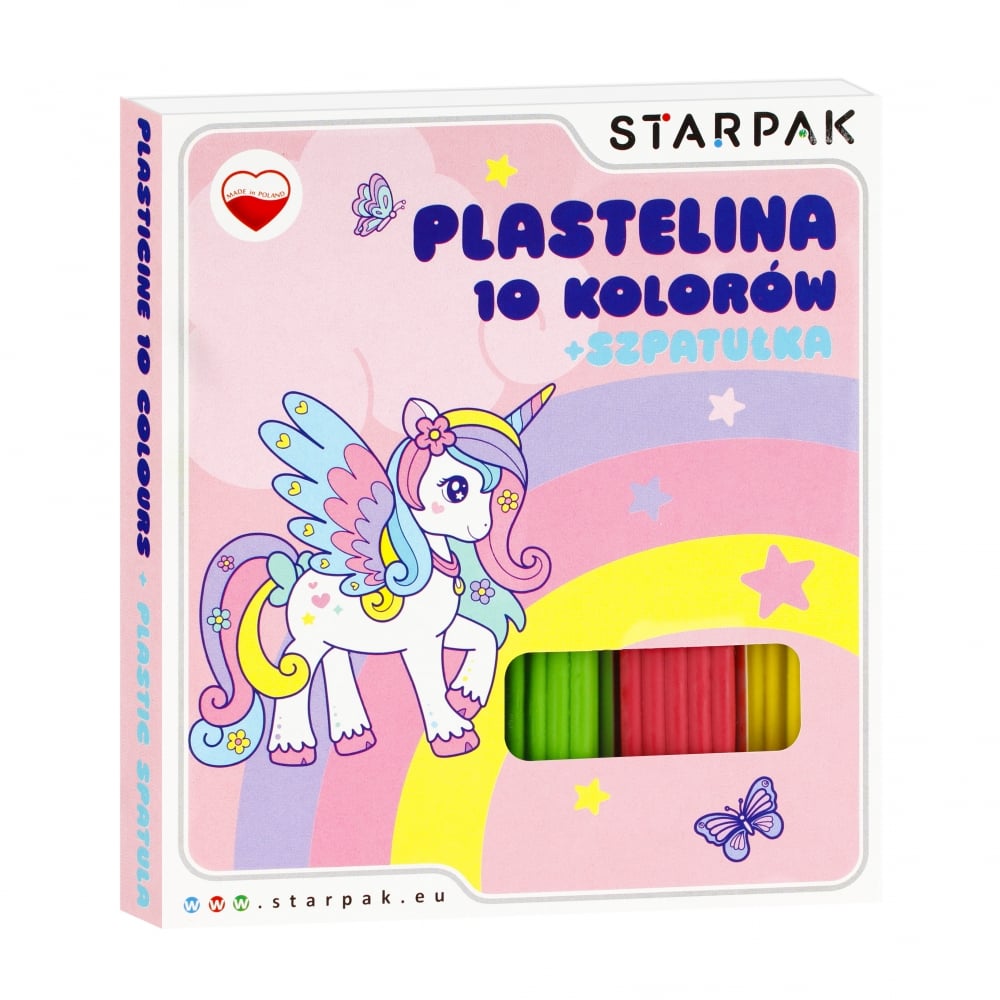 Set Plastilina Starpak Unicorn, 10 Bucati