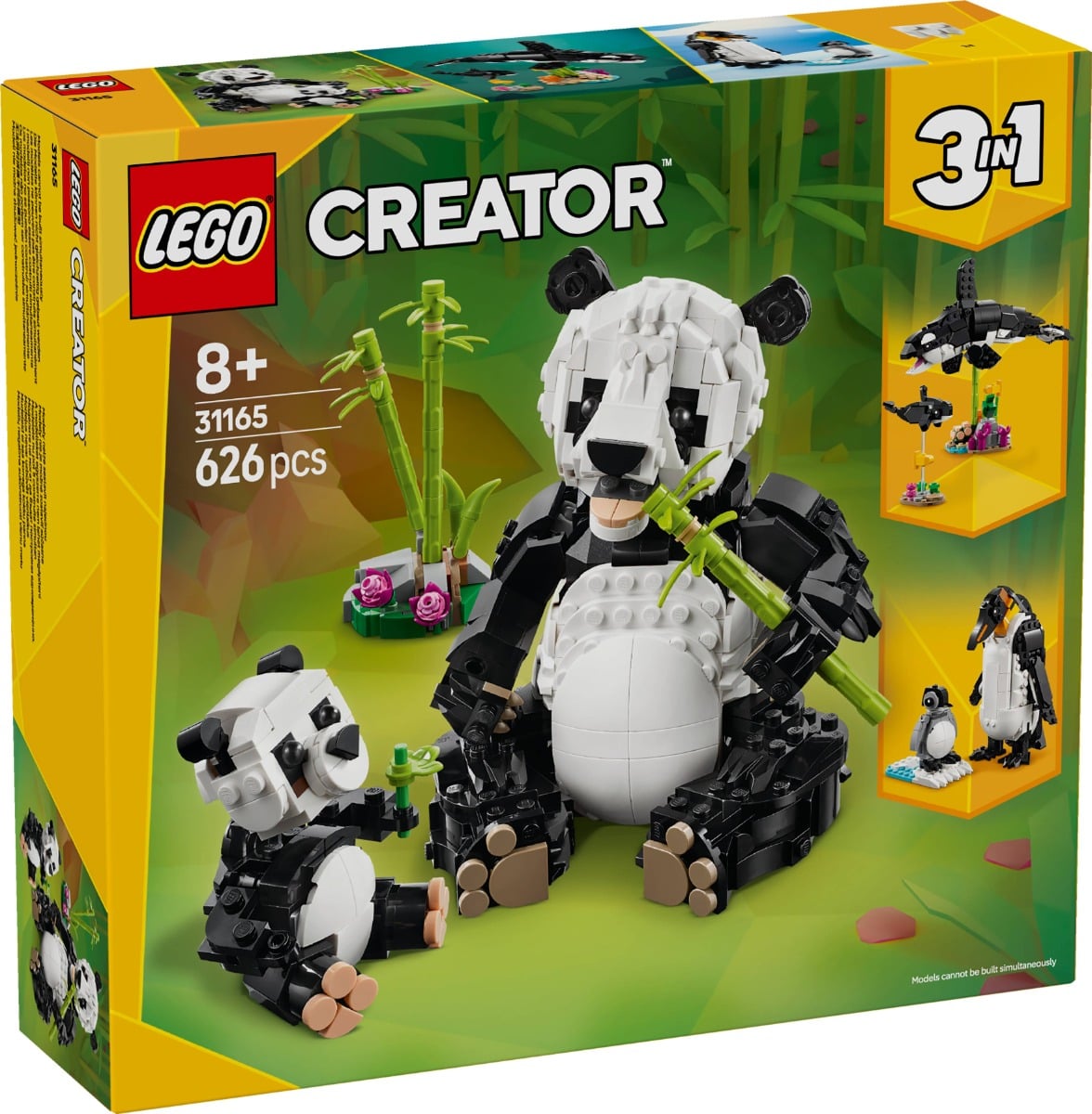 LEGO Creator 31165 Ursi Panda, Set 3 in 1