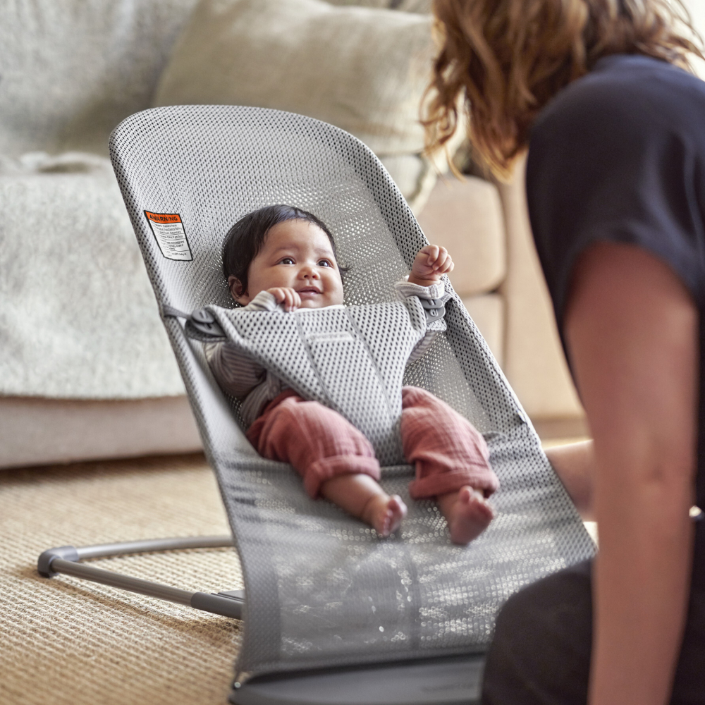 Balansoar BabyBjorn Bliss Grey Mesh | Ergonomic - imagine 5