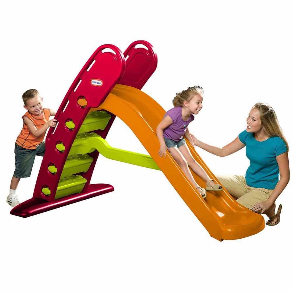 Tobogan Curcubeu Little Tikes pentru Exterior - imagine 4