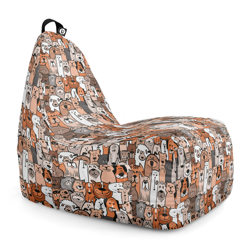 Fotoliu Puf Chill XL Updeco Invazia Animalelor - imagine 6