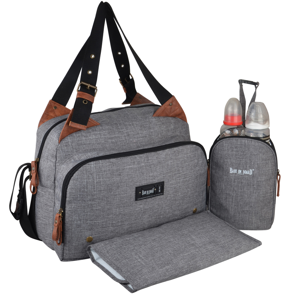 Geanta Infasat Baby On Board Titou Grey