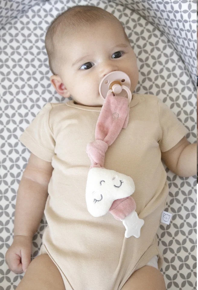Lanț Suzeță BabyJem Heart Pink Anti-Pierdere