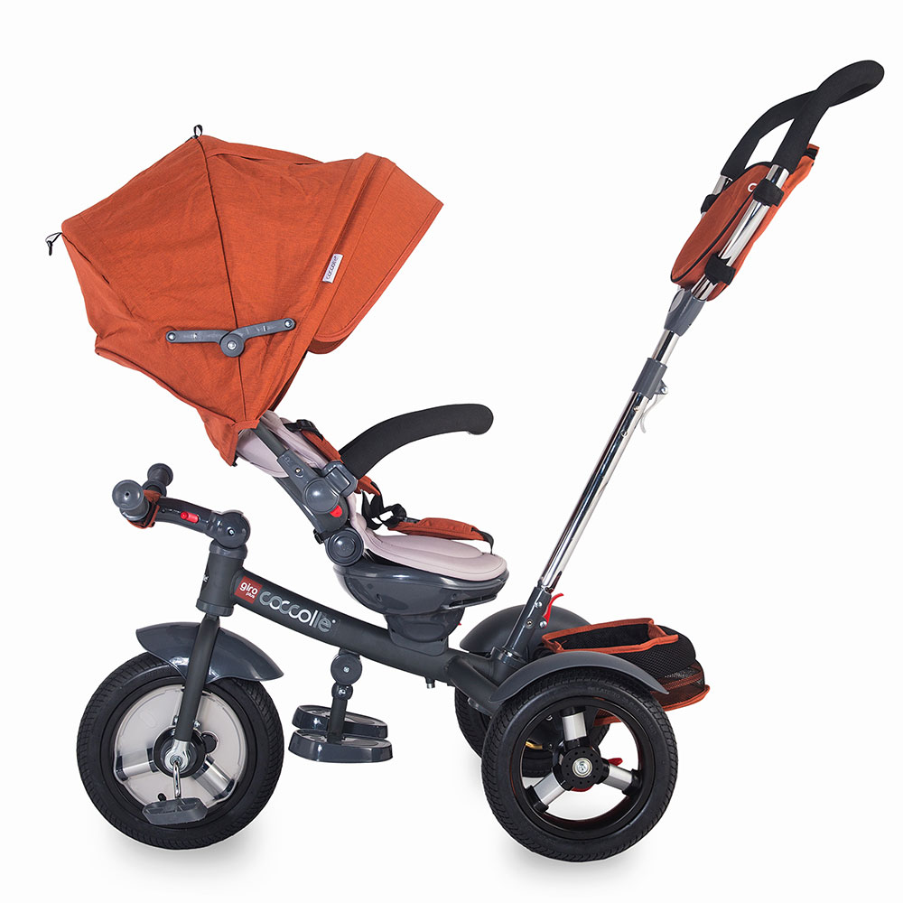 Tricicleta Coccolle Giro Plus Caramiziu, Multifunctionala - imagine 3